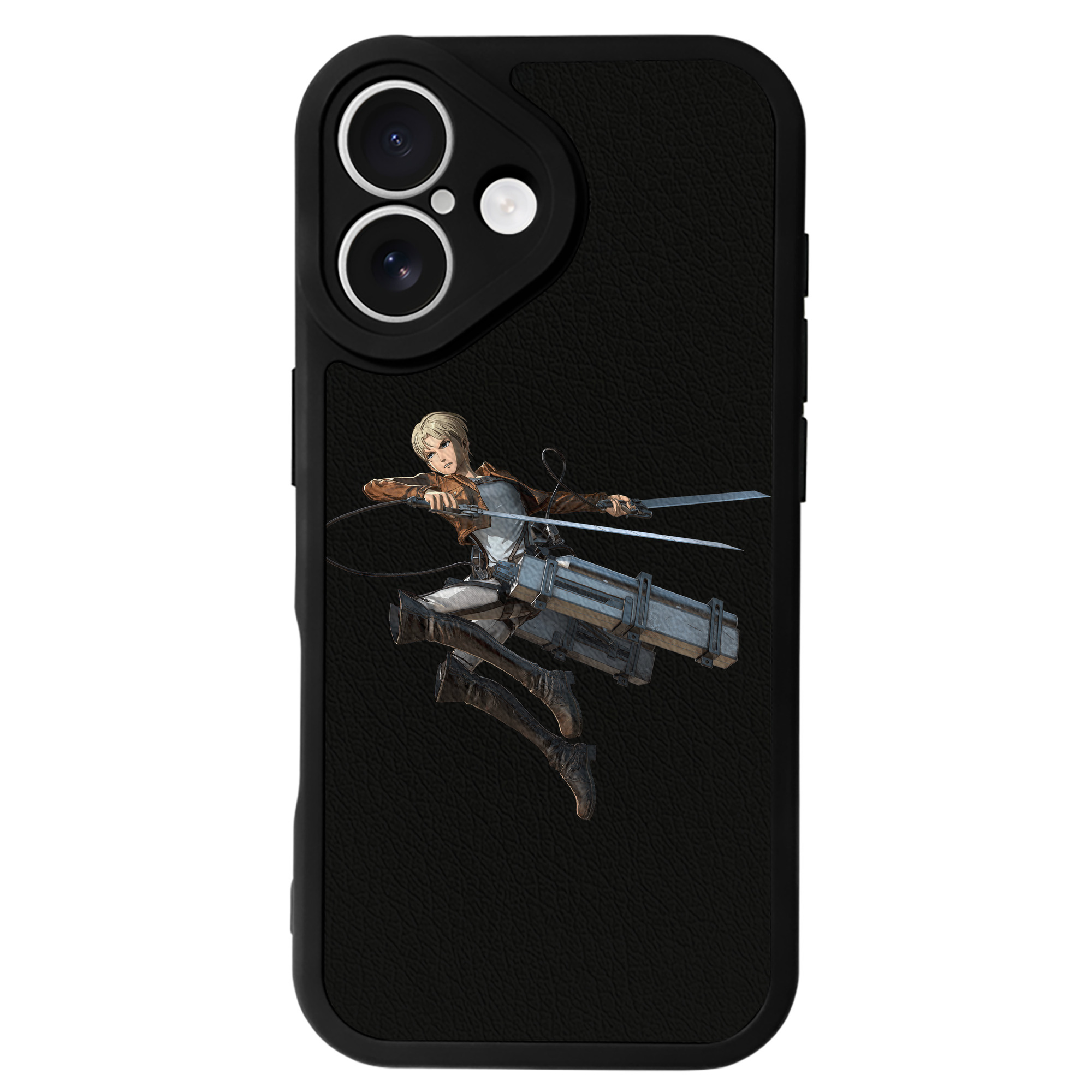 （画像用） 進撃の巨人 Attack on Titan 【iPhone 16シリーズ対応】シリコンスマホケース（レザー調） 材質：シリコン